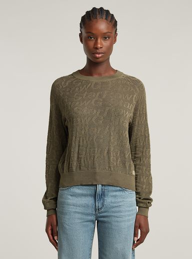 Pointelle Lightweight Knitted Sweater